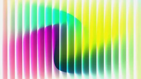 Abstract Colorful Vertical Stripes Background with Blurred Center Circle 스톡 일러스트