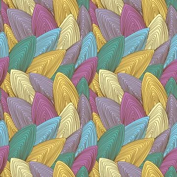 Abstract, colorful, vintage, seamless pattern Stock Illustration
