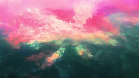 Abstract colorful water surface reflections Stock Footage 167078324