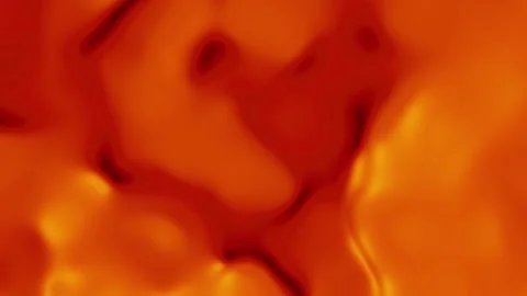 Abstract colorful wave background. Orange red yellow color liquid material Stock Footage 309460145