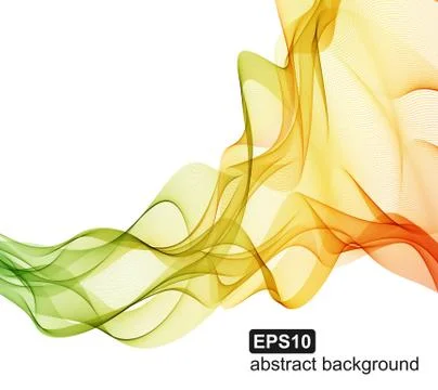 Abstract colorful wave background. Vector illustration. Stock Illustration