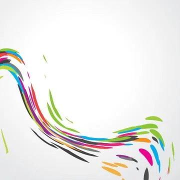 Abstract colorful wave design 스톡 일러스트