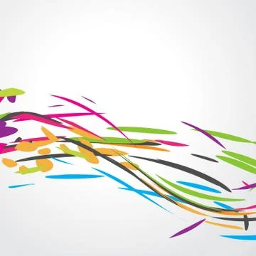 Abstract colorful wave design Stock Illustration