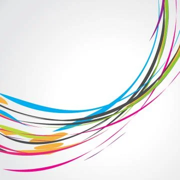 Abstract colorful wave design 스톡 일러스트