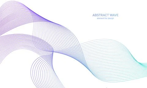 Abstract colorful wave element for design. Digital frequency track equalizer. Stock Illustration