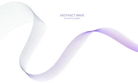 Abstract colorful wave element for design. Digital frequency track equalizer. Stock Illustration