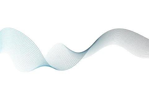 Abstract colorful wave element for design. Digital frequency track equalizer. Stock Illustration