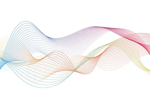 Abstract colorful wave element for design. Digital frequency track equalize.. Stock Illustration