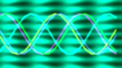 Abstract colorful wave equalizer animation background loop Stock Footage 336770820