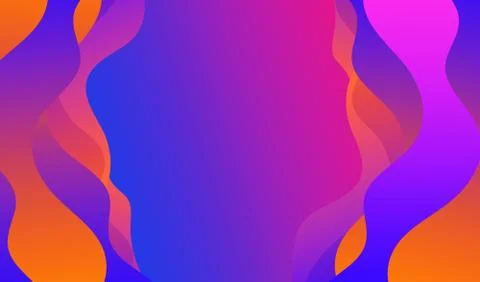 Abstract colorful wave fluid background wallpaper design vector Stock Illustration