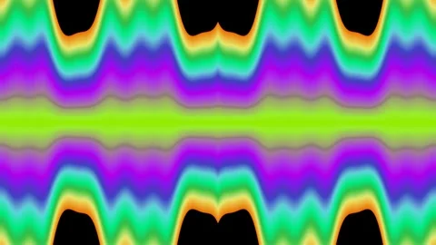 Abstract Colorful Wave Gradient Background Loop - Vibrant Psychedelic Flow Stock Footage 336168236