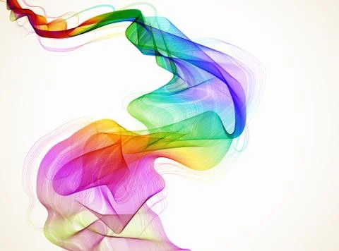Abstract colorful wave Stock Illustration