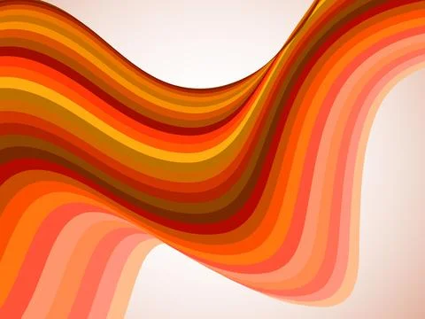Abstract colorful wave of lines, multicolored waves background Stock Illustration