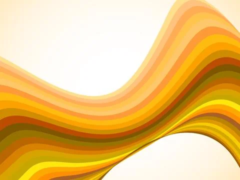 Abstract colorful wave of lines, multicolored waves background Stock Illustration