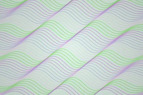 Abstract colorful wave lines pattern on a white background Stock Photos