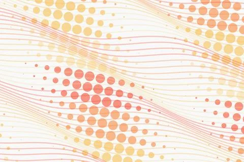 Abstract colorful wave pattern with dots and lines Stock Photos