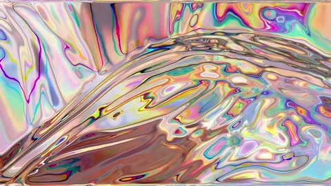 Abstract colorful wave pattern flowing through vibrant background Stock Footage 305401446