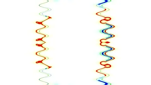 Abstract Colorful Wave Pattern Stock Footage 284404524