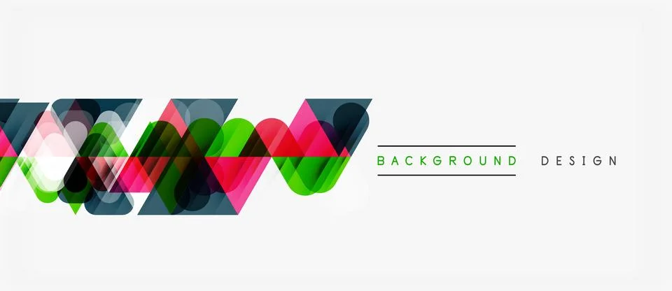 Abstract colorful wave pattern. Modern design element with overlapping shapes イラスト素材