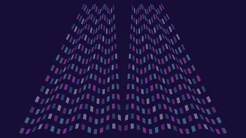 Abstract colorful wave pattern in shades of purple and blue creating a visu.. イラスト素材