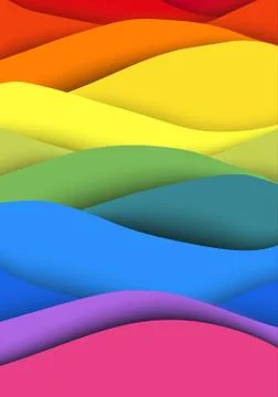 Abstract colorful waves background Stock Illustration