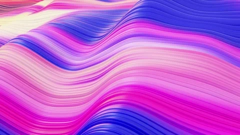Abstract Colorful Waves Create Harmonious and Vibrant Visual Patterns 動画素材 341781470