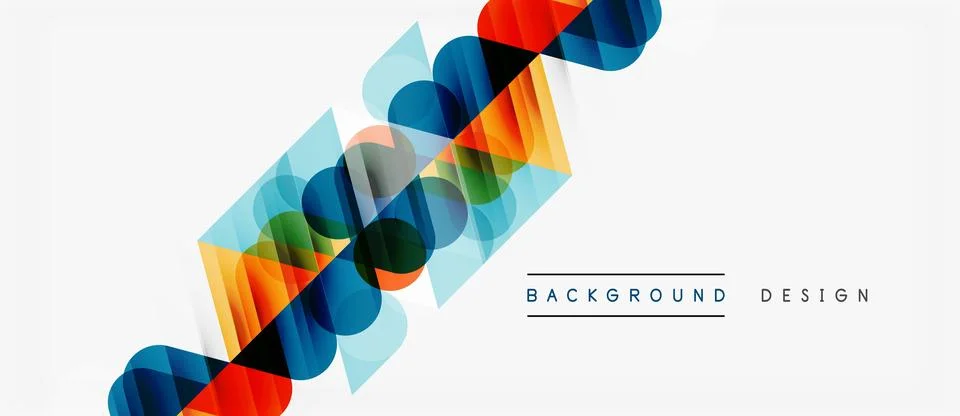 Abstract colorful waves, dynamic lines. Modern design elements create vibrant Stock Illustration