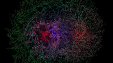 Abstract colorful waves 動画素材 120403167