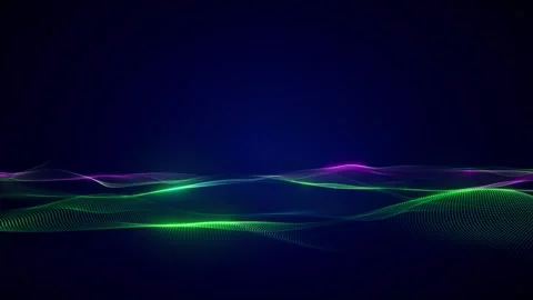 Abstract Colorful Waves Stock Footage 297121625