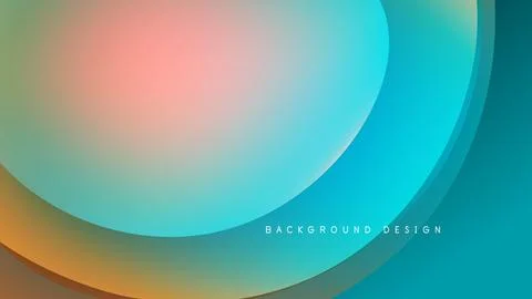 Abstract colorful waves, gradient hues. Smooth shapes blend, creating dynamic Illustrazione stock