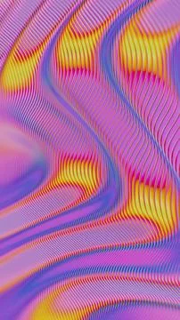 Abstract Colorful Waves with Gradient Vibrancy Stock Illustration