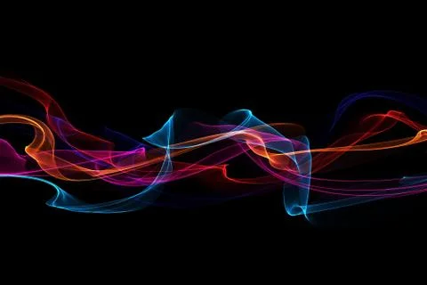 Abstract colorful waves 스톡 일러스트