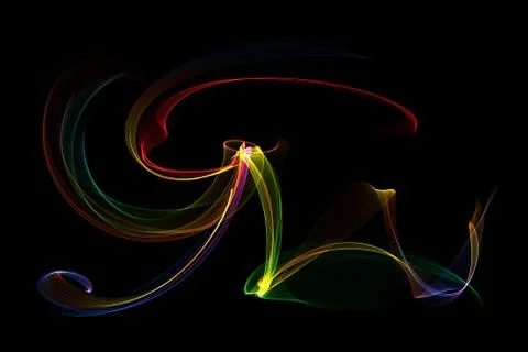 Abstract colorful waves Stock Illustration