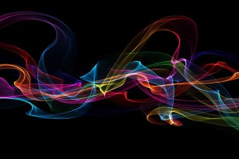 Abstract colorful waves Stock Illustration