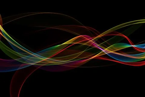 Abstract colorful waves Stock Illustration