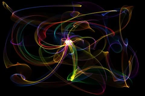 Abstract colorful waves Stock Illustration