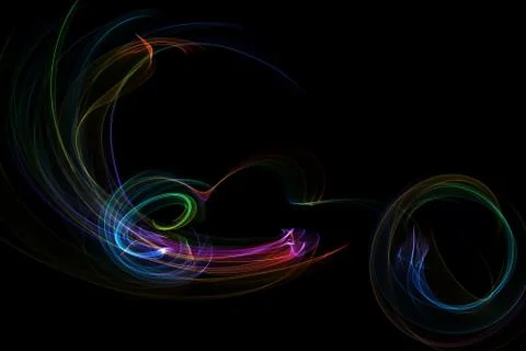 Abstract colorful waves Stock Illustration