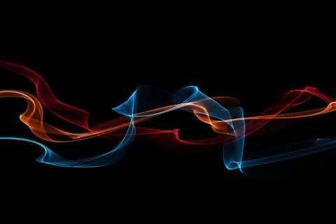 Abstract colorful waves Illustrazione stock