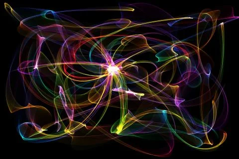 Abstract colorful waves Stock Illustration