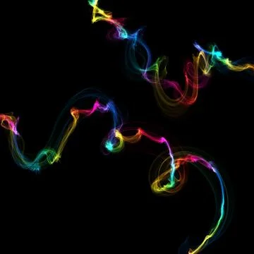 Abstract colorful waves Stock Illustration