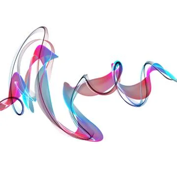 Abstract colorful waves Stock Illustration