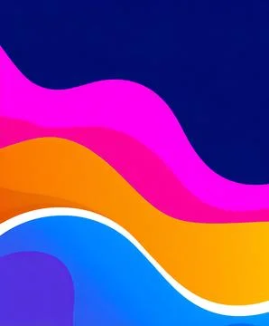 Abstract Colorful Waves Stock-Illustration