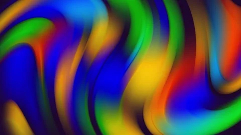 Abstract colorful waves on liquid background seamless loop Vídeos de archivo 276611514