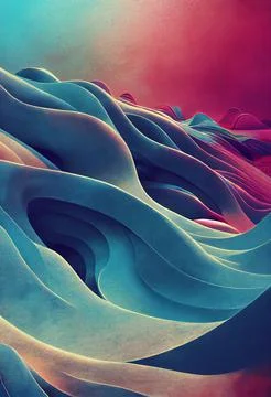 Abstract colorful waves pattern Stock Illustration