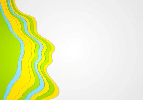 Abstract colorful waves vector background Abstract colorful waves backgrou... Foto stock