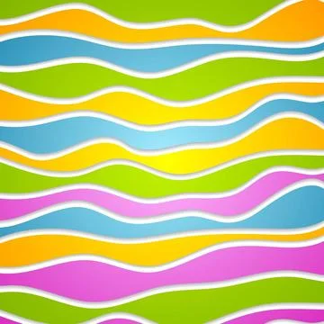 Abstract colorful waves. Vector design template Abstract colorful waves. V... Stock Photos