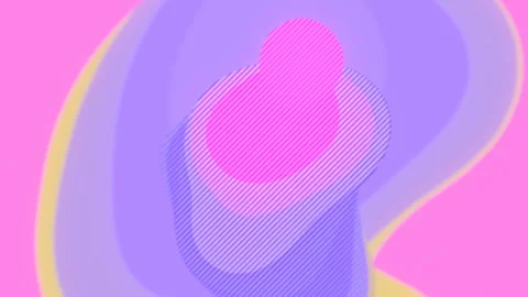 Abstract colorful wavy background. 3d render modern seamless loop animation HD Stock-Footage 154589107