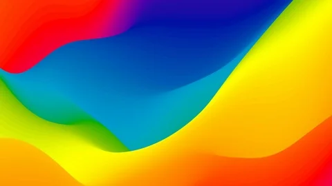 Abstract colorful wavy background in bright rainbow colors. 動画素材 119330141