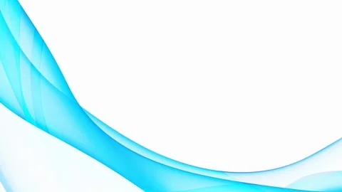 Abstract colorful wavy background in bright blue on white backdrop. Stock Footage 126508317