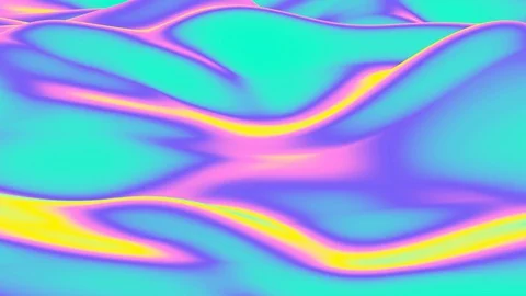 Abstract colorful wavy background in bright neon color. Vídeo Stock 130053539